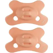 Difrax Natural Fopspeen - 0 tot 6 Maanden - Oranje - 2 st. unisex
