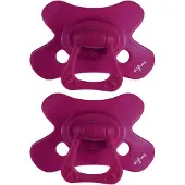 Difrax Natural Fopspeen - 12 tot 18 Maanden - Paarse - 2 Stuks