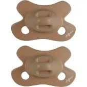Difrax Fopspeen Natural - Newborn - Lichtbruin - 2 Stuks