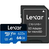 Lexar MicroSD Blue Series UHS-I 633X 64GB V10