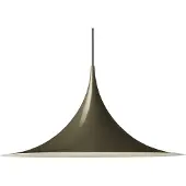 Gubi Design hanglamp Semi, dimbaar, bruin / roest, Woon-/ Eetkamer, metaal, Design, hanglamp