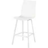 Hartman Tuinstoel Sophie Wave Barstool Royal White Frame Royal White Seat