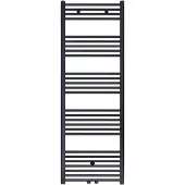 Klea Handdoekradiator Middenonderaansluiting 1100x600mm 538 Watt Geborsteld Mat Zwart
