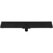 Aspova Mamak Douchegoot RVS Met Flens & Design Rooster 80cm Mat Zwart