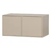Vtwonen Daily Kast Double - Grenenhout - Dakargrau/Grijs - 50x100x58 cm