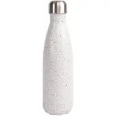 Sagaform Nils stalen fles 50 cl Wit-zwart