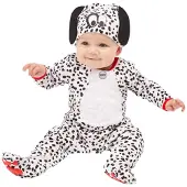 Smiffys Kinder Kostuum -Kids tm 1 jaar- Dalmatian Baby Wit/Wit