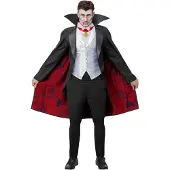 Smiffys Universal classic monster dracula kostuum (Zwart, rood, wit, M)
