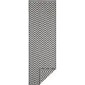 NORTHRUGS Dubbelzijdig Buitenkleed Palma - Zwart/Creme 80 x 150 cm