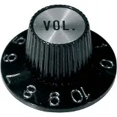 Boston KS-260-V Volumeknop met Zwart-Chrome Witch Hat Design
