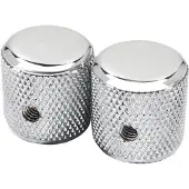 Fender 95799049 60's Telecaster knurled knoppen - Chroom (2 stuks)