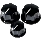 Fender Knopset '60s Jazz Bass - 3 Stuks, Zwart