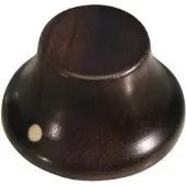 Boston KWE-320 Bell Knop, Hout, Stallion met Pointer, 25x14mm, Ebbenhout