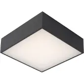 Lucide Roxane Plafonnière Badkamer - LED - 1x12W 2700K - IP54 - Antraciet