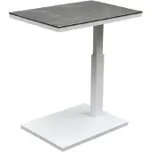 AVH-Collectie Tracy bijzettafel 60x40xH46-67 cm in hoogte verstelbaar wit