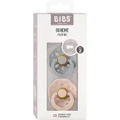 BIBS Bohemen Fopspenen - 2-pack - Maat 2 - Rond - Cloud/Blush - - OneSize - Fopspenen