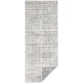 NORTHRUGS Dubbelzijdig Buitenkleed Biri - Grijs/Crème 80 x 150 cm
