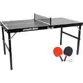VirtuFit Mini Tafeltennistafel TT160 - Met 2 Batjes en 3 Ballen