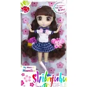 Shibajuku Girls Fashion, Girl Doll Namika With Hair & Clothing Accessories 13"