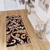 Tapiso Dream Tapijt Loper Beige Gangloper Woonkamer Maat- 100x1100