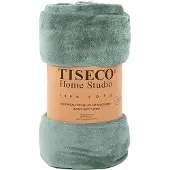 Tiseco Plaid Home Studio Cosy Sage Green-240 x 220 cm