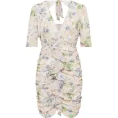 Faina Zomerjurk 'Koosh' pastelblauw / grijs / lichtgroen / poederroze