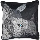 Moooi Sierkussenhoes Dwarf Rhino Black (50 x 50 cm)