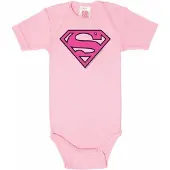 Logoshirt Superman baby romper roze - - 86/92
