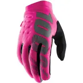 100% Fluorescerend Roze / Zwart 100% Brisker Vrouwen Lange Handschoenen