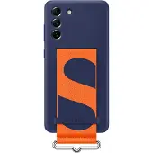 Samsung Originele Silicone Cover Strap voor de Galaxy S21 FE - Donkerblauw