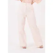 NA-KD Dames Broeken Tweed Suit Pants - Lichtroze - Maat 36