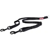 EzyDog Soft Touch Coupler Hondenriem - Looplijn hond - 35-60cm - Zwart