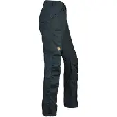 Fjällräven - Women's Kaipak Trousers Curved - Trekkingbroek 48 - Fixed Length, zwart/blauw