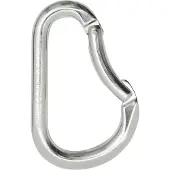 Kong Paddle Bent Gate Karabijnhaak Zilver 116 mm