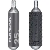 Topeak 25g Threated CO2 cartridge (2 stuks w/ 1 cover)
