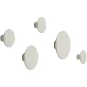 Muuto Dots Wood Coat Hooks Off-White | Set of 5