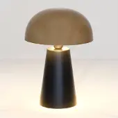 Holländer Design tafellamp Fungo, zwart, Woon-/ Eetkamer, metaal, Design, tafellamp
