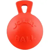 Jolly Pets Jolly Tug-n-Toss – Ø 15 cm - Hondenspeelgoed - De duurzame speelbal met vanillegeur – Drijvend – Bijtbestendig – Oranje