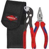 Knipex set van 2 tangen, geleverd in een gereedselsluiting voor het gereedselgordel