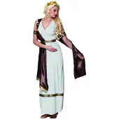 Boland Romeinse schone jurk (wit, brons en goud)