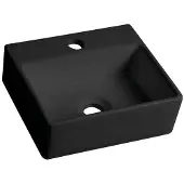 Sapho Giulia keramische wastafel 33.5x29cm zwart mat