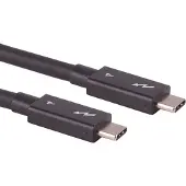 Shiverpeaks USB-C kabel | Thunderbolt 4 | 40 Gbps | zwart | 1 meter