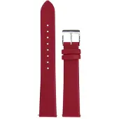 Junghans Max Bill ladies lederen horlogeband rood - horlogebandjes dames - 17 mm