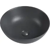 Guido Gusto Waskom Luisa 41x41x15cm mat antraciet inclusief afvoerplug