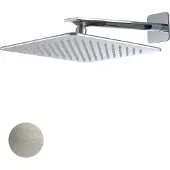 Sub 200 hoofddouche vierkant met douche-arm, geborsteld 01