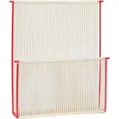 Hubsch String Wand Tijdschriftenhouder Rood/Wit