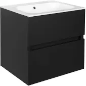Best design Splash badkamermeubel 60cm met kraangat zwart mat