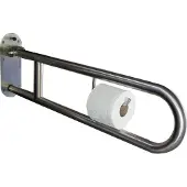 Praxis Loggere Opklapbare Toiletbeugel 900mm Lang Hoogglans Rvs