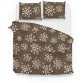 Zohome Zo Home Dekbedovertrek Katoen Bassett - taupe 200x200/220cm