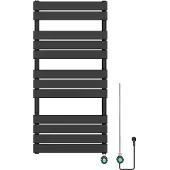 Guido Gusto Elektrische designradiator Ella 150x60cm mat zwart 900W